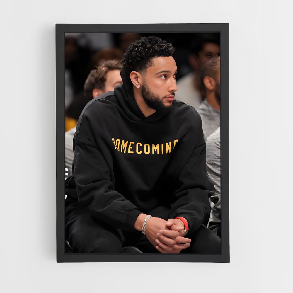 Poster Ben réflexion – affiche Basketball (vue 2)